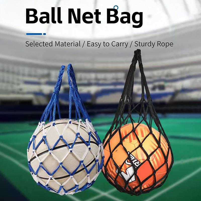 Fotbalová síťová taška Nylon Tučné úložiště Přenos jednoho míče Přenosné vybavení Venkovní sporty Fotbal Basketbal Volejbal