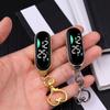 Led Electronic Hanging Watch Keychain Pocket Watch Keyring Hanging Watch Night Lights Touchs Digital Watch Gift