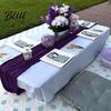 Tulle Table Runner Decor Rustic Tablecloth for Gauze Fabric Wrinkle Boho Wedding Party Delicate Elegant