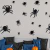 Flashing LED Wall Sticker Halloween Stickers Glow-in-the-Dark Bat & Spider Decorations Battery-Powered Hanging Ornaments Self-adhesive for