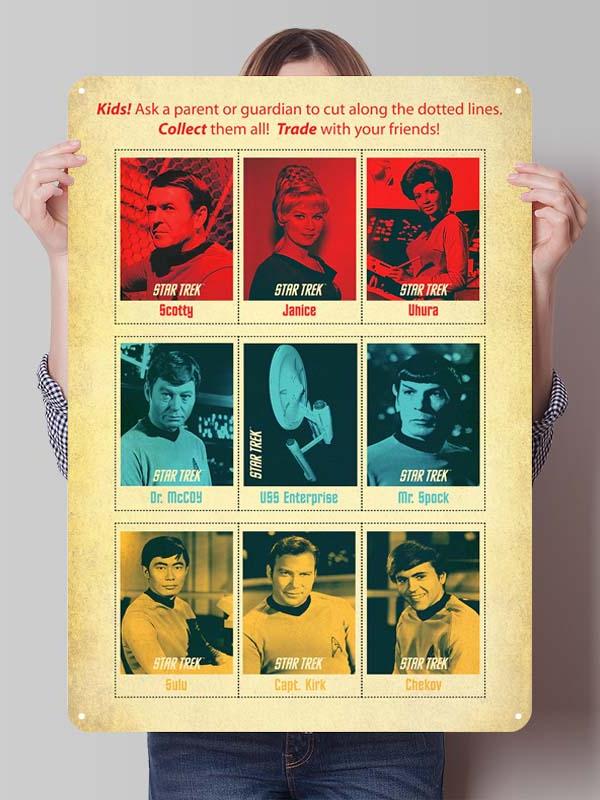 Klassische Filmplakate Star Treks Metallschilder Schlafzimmerdekoration Wohnzimmerdekor Männer Benutzerdefinierte Blechschilder für Wandkunst Dekoration
