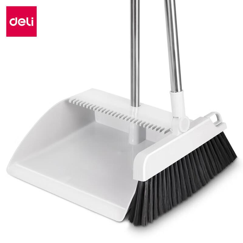 Deli Broom and Dustpan Set with Comb Teeth