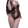 Lace Neck Onesie Perspective Waist Tight Sexy Underwear Women's Temptation Empty Love Suit Pure Passion