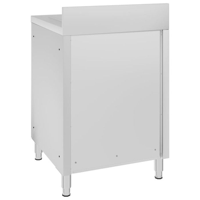 VidaXL Armoire de cuisine commerciale avec égouttoir Acier inoxydable
