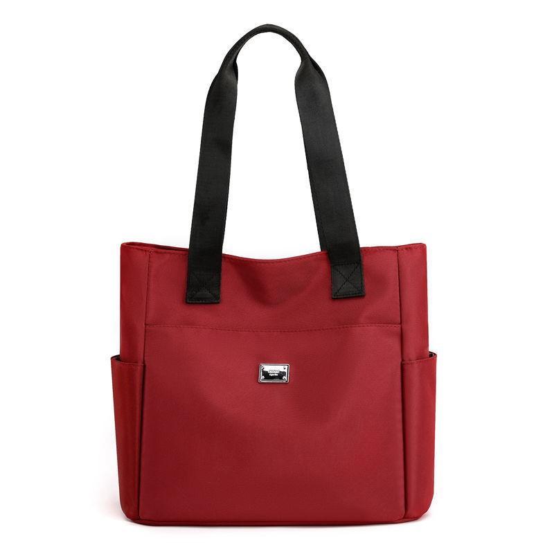 Mom bag Fashion tote bag Oxford cloth canvas large bag Simple portable women's bag Large capacity women's bag