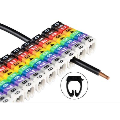 Convenient Colourful Number Tag Marker Tool Network Waterproof Cable Labels Tag Box Fiber Organizers Identification Sign