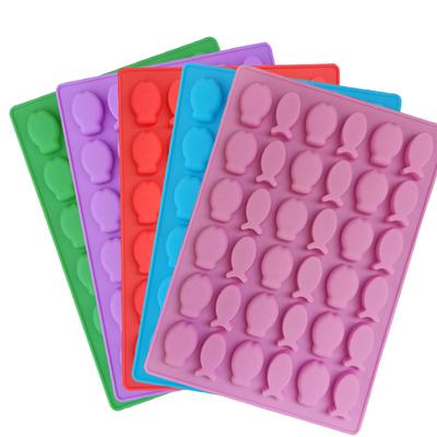 36 Even Simulation Fish Chocolate Mold Silicone Jewelry Mold High Temperature Resistant Easy Release