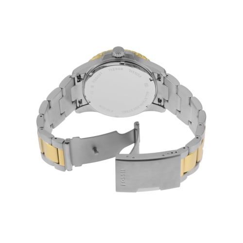 Fossil Blue Dive FS6031 Men's Watch, Silver & Gold