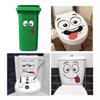 Easy Peelable Stick Smiling Face Stickers 4PCS Premium Decals For Electronics Game Controllers Phone Backs Easy Removal