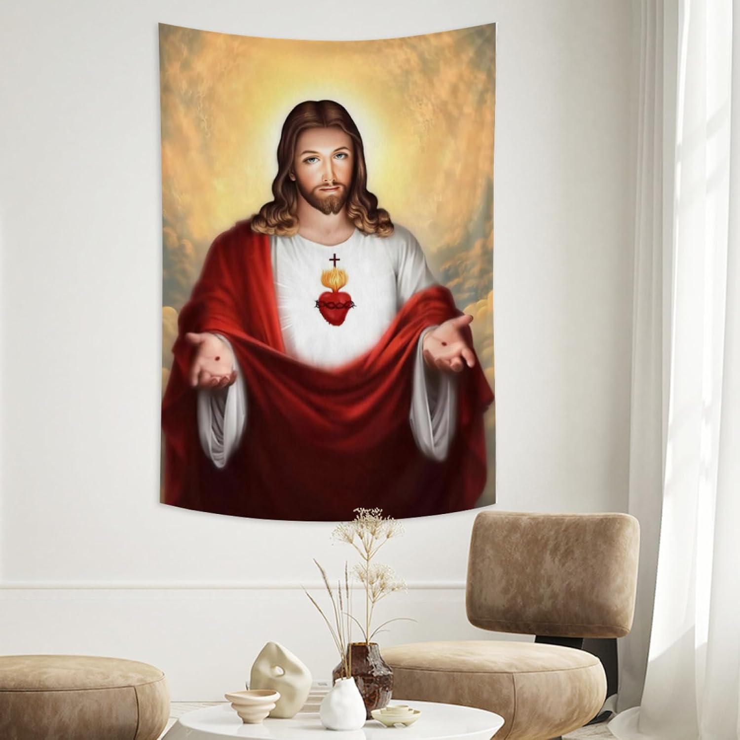 Tapestry wall art conank jesus god 75x100