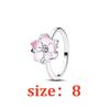 European New Butterfly Flower Heart Star Jewelry Set 925 Silver Earrings Ring Necklace for Women