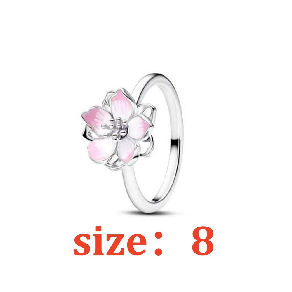 European New Butterfly Flower Heart Star Jewelry Set 925 Silver Earrings Ring Necklace for Women