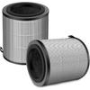 2 Pack JF100 Air Purifier Replacement Filter, Pre-Filter+True HEPA H13 Filter+ Activated Carbon Filters, 3-Stage Filtration Filter
