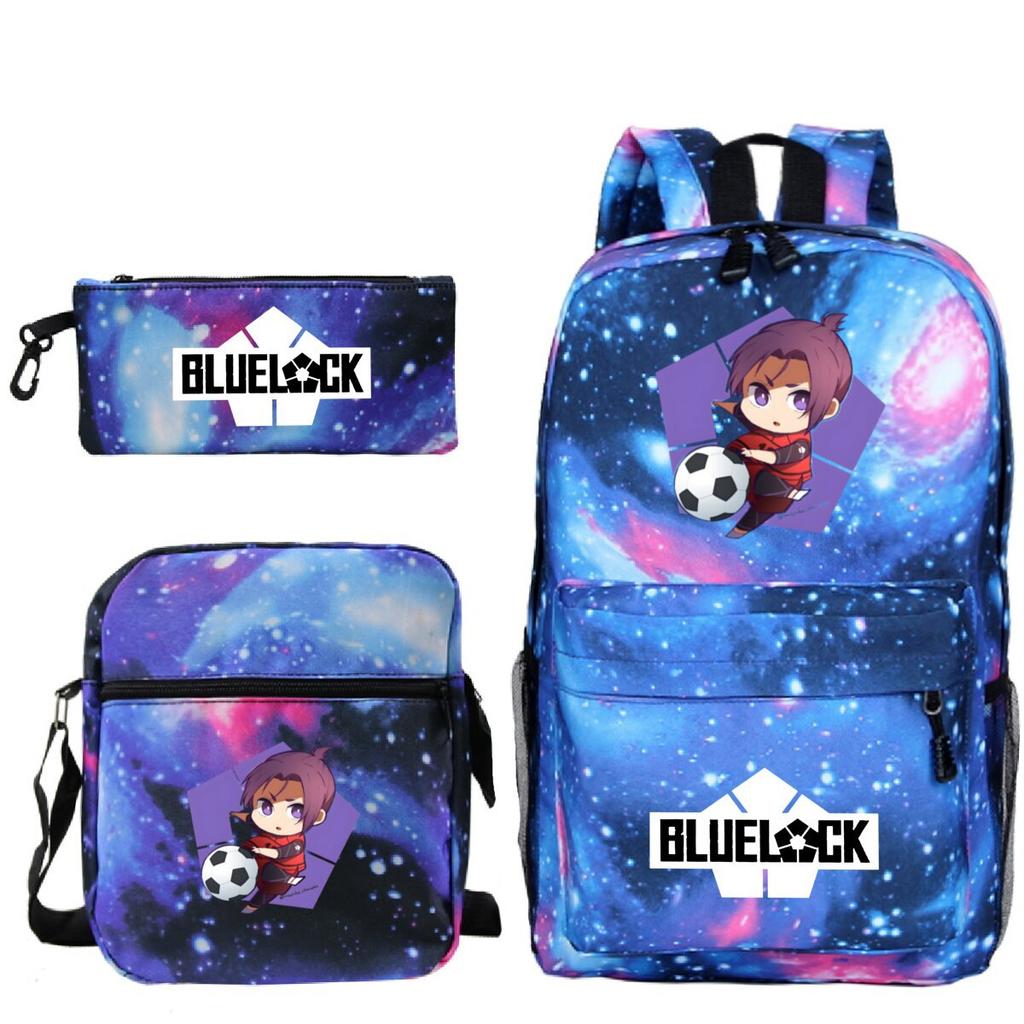 Japanese Cartoon Peripheral Printing Children'S Schoolbag, Primary And Secondary School Student Stationery Set, Shoulder Backpack Three-Piece Set
