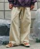GAKKAI UNIONS One-Pleat Corduroy Pants Cream