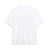 Li Ning Sports Fashion Series Logo Letter Round Neck Comfortable Versatile Loose Short Sleeve T-Shirt Unisex T-Shirt White AHSU833-2