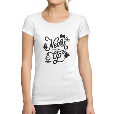 ® - Women S Short Sleeved T-Shirt  Never Grow Up
