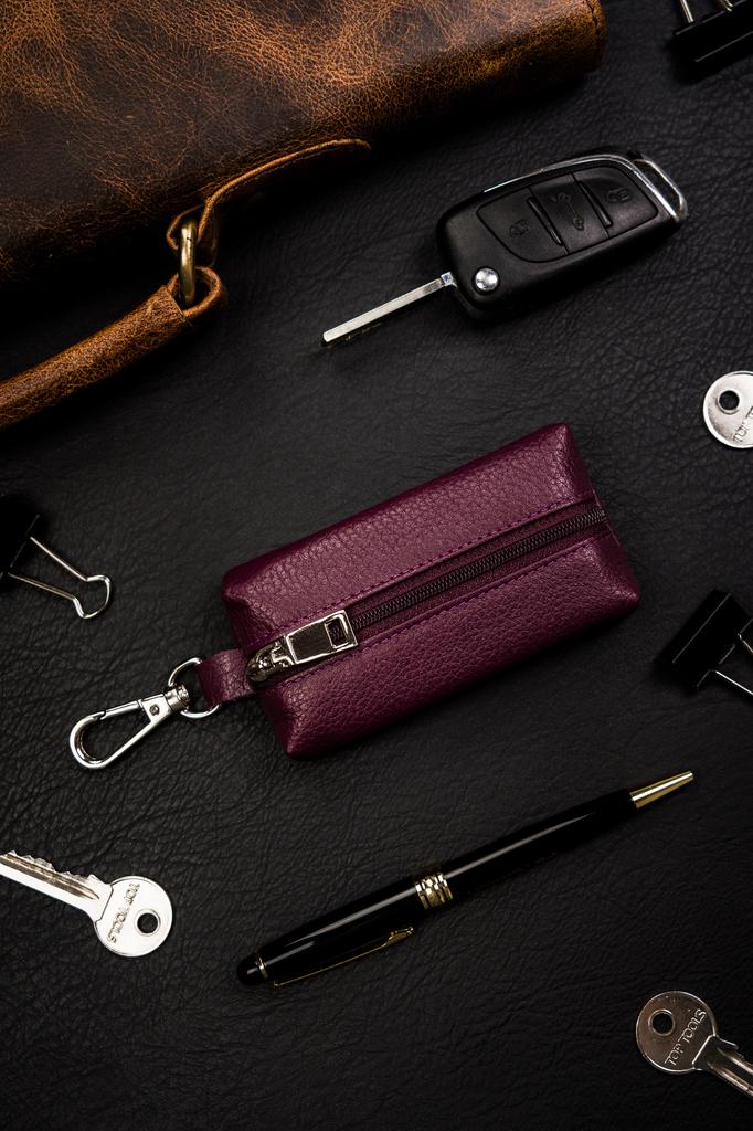 Leather Key Case SKL-001-NDM-6066 Purple
