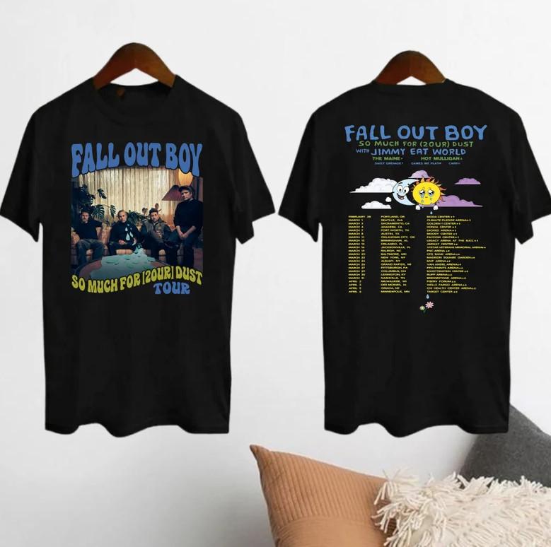 So Much For 2our Dust Tour 2024 Shirt Fall Out Boy039 Tour 2024 T-Shirt Double Unisex T-Shirt XXXL