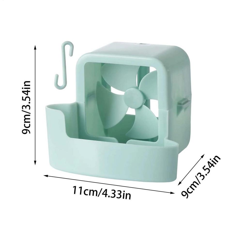 Hangable Cooling Attachment for Fan, No-Drill Ice Box Cooler Device, Universal Adapter for Home Office Floor & Desktop Fans