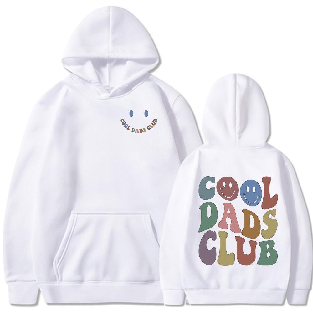 Cool Dad Club Funny Meme Hoodies Men Clothing Dads Birthday Long Sleeves Hooded Sweatshirts Grandfather Husband Fathers Pullover