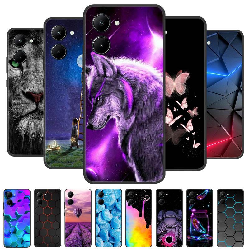 Etui do Realme 10 4G Czarne Miękki Silikon Odporne na Wstrząsy Pokrowiec do Telefonów Realme 10 2022 Realme10 C33 C 33 4G Ochronne Fundas
