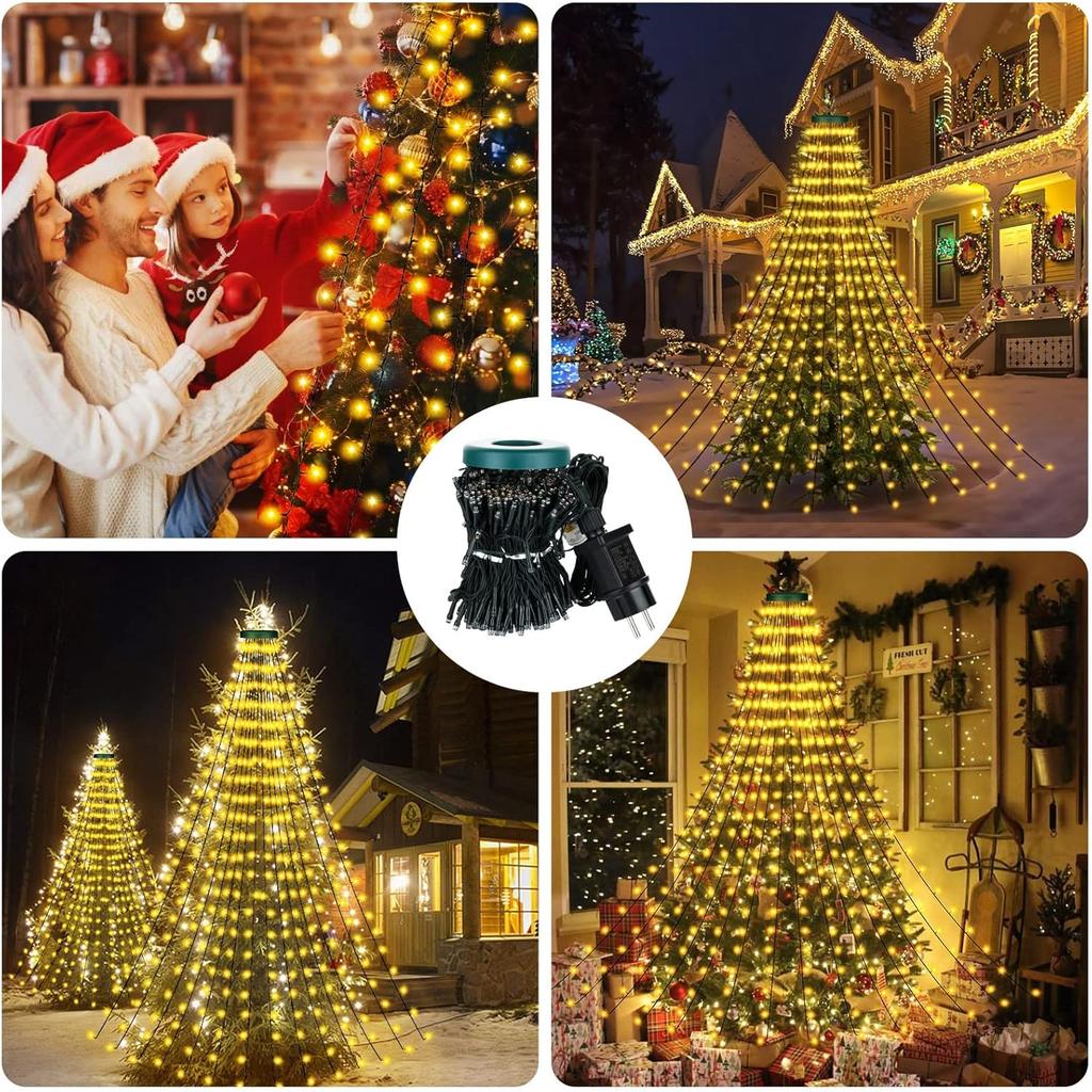 LED-Micro-Lichterkette auf Rolle, 500 Lichter, Weihnachtsbaum, kaltweiß, 3+50m