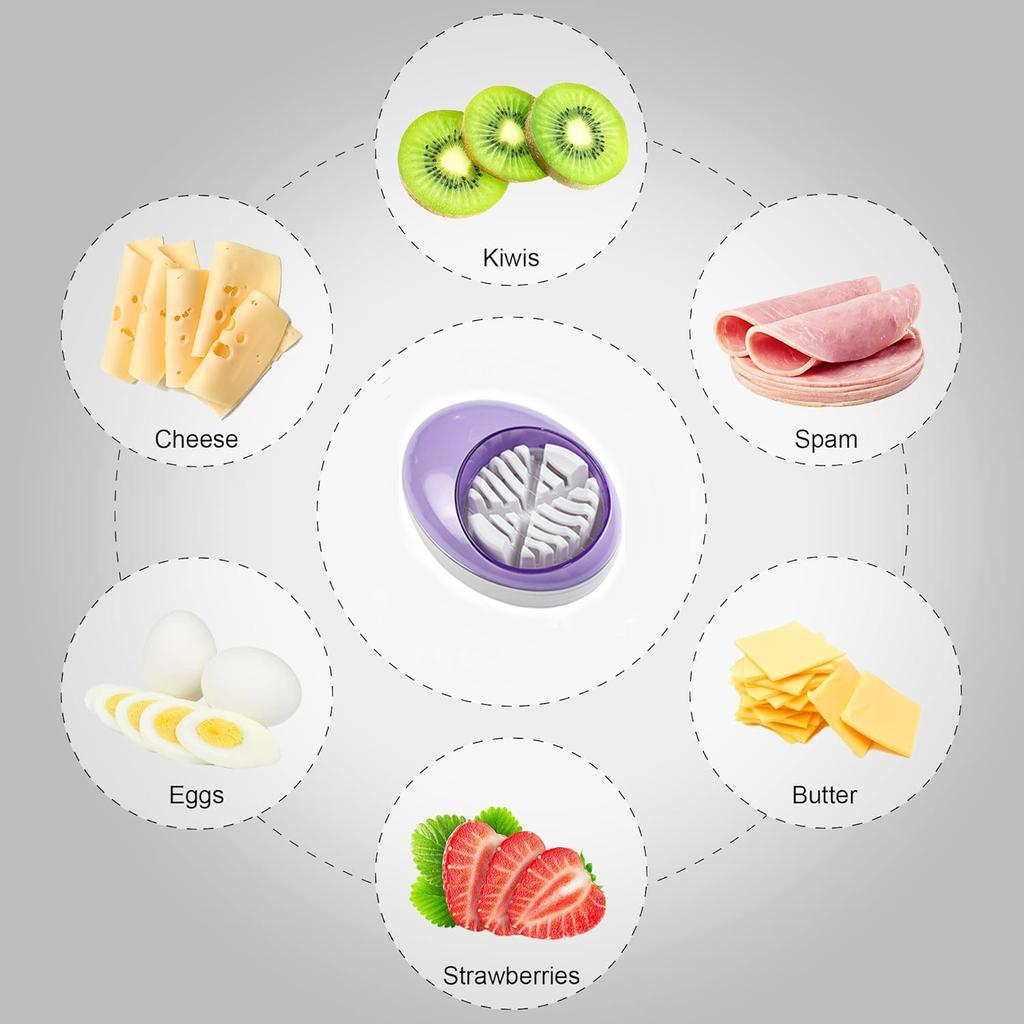 2 In 1 Egg Slicer Plastic ABS Egg Slicer Cut Egg Preserved Egg Splitter Multifunctional Household Divider Slicer 2