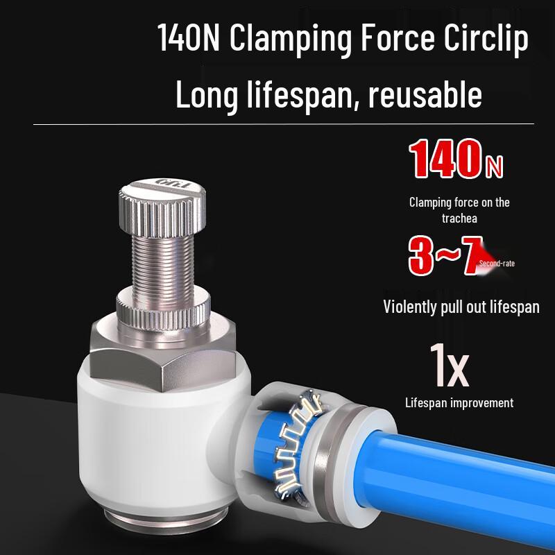 SL-L Type Air Pipe Pneumatic Throttle Valve Connector CN Plug (adapter Included)