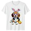 Beagle Puppy Wearing Bunny Ears And Unisexs TShirt Beagle Dog Easter Animal