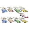Korean Currency Etched Rubber Magnet Keychain (9 Pieces)