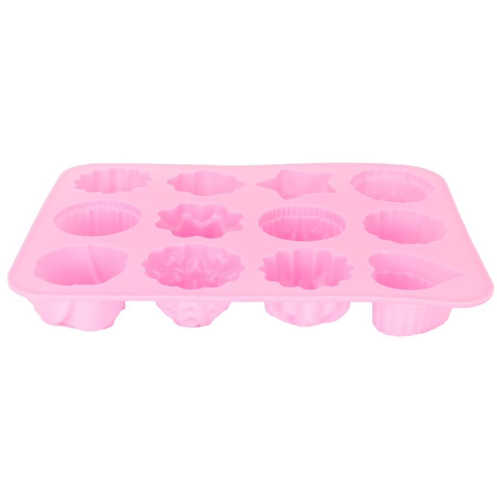 12 Grid Silicone Mold DIY Chocolate Cake Pudding Fondant Baking Mould Kitchen Supply
