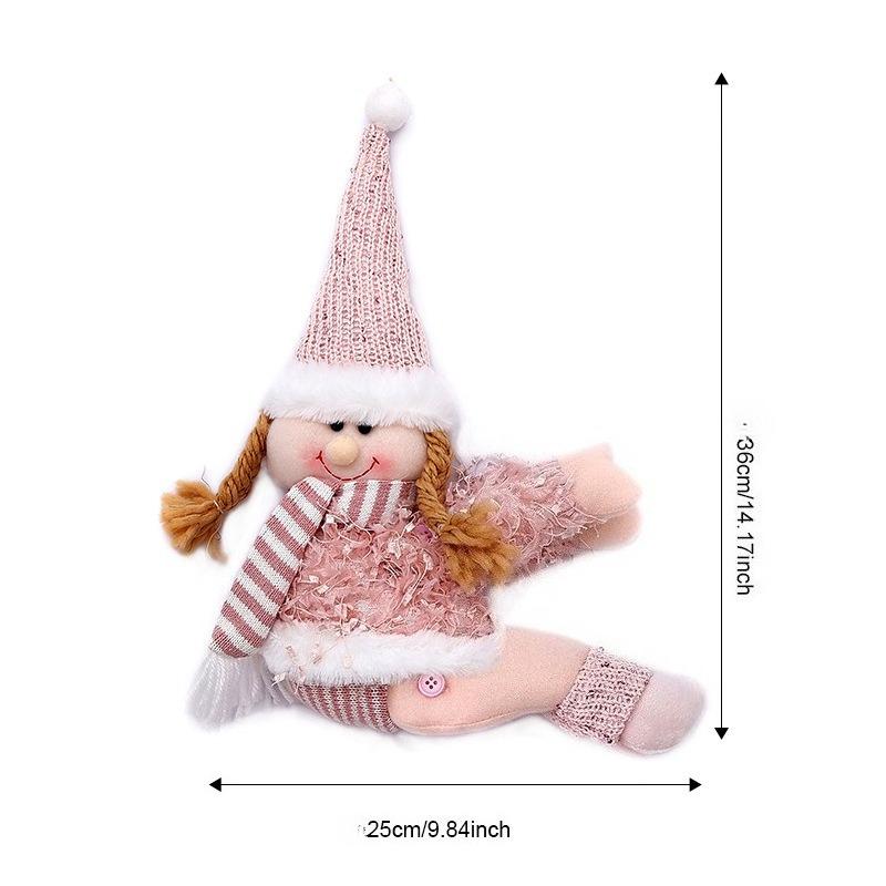 Christmas Creative Curtain Buckle Cartoon Doll Decoration Hotel Restaurant Decoration Doll Buckle Window Pendant