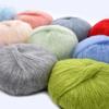 1 stuks 50g Mohair Zijde Wol Garen 15% Wol 15% Mohair 40% Acryl 30% Nylon Zacht Haakgaren Hand Gebreide Sjaal Sjaal 330m/361yd