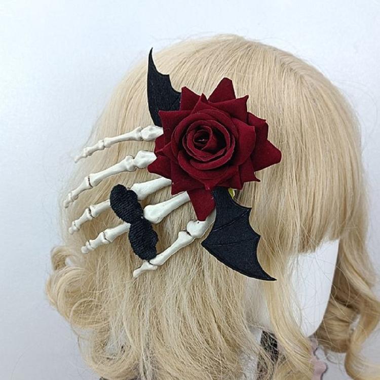Hair Accessories Hairpin Skull Hand Hair Clips Barrette Hairpin for Halloween