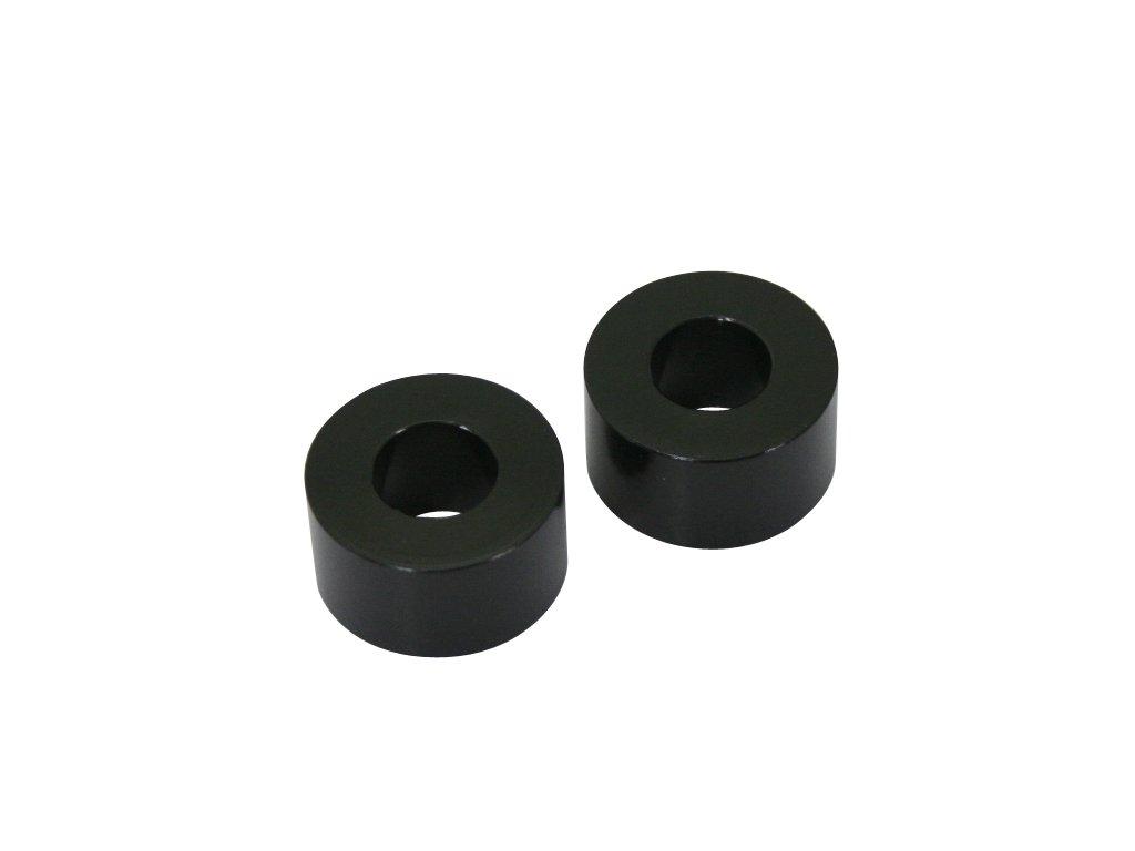 C.F.POSH Aluminum Spacer M10 (3/8 inch) T12mm Black 2 pieces