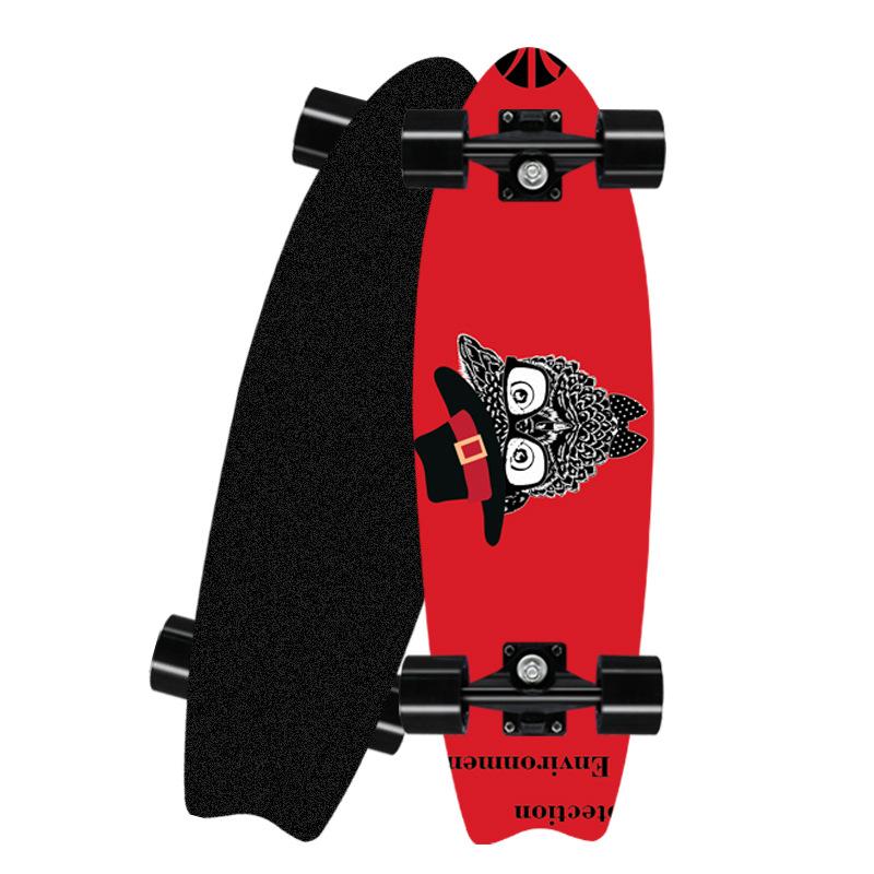 Professionelles Surfland-Skateboard aus Ahorn mit Einzelrocker, Cruiser-Skateboard, Longboard, Kindersport, Straße, Outdoor-Fitnessstudio