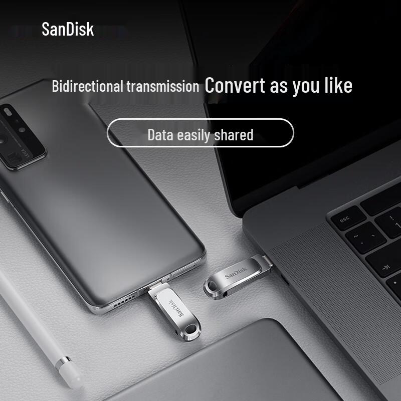 SanDisk DDC4 1TB Dual-Drive USB 3.2 Type-C Flash Drive