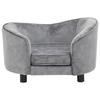 VidaXL Dog Sofa Grey 69x49x40 Cm Plush Sofa for Cat Animals 170941
