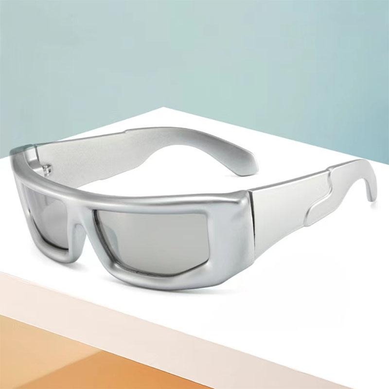 New Y2K Large Frame Square Sunglasses Women Brand Designer Fashion Sun Glasses Men's Sports Cycling Eyewear UV400