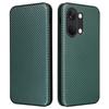 For OnePlus Nord 3 5G/Ace 2V Carbon Fiber Texture Leather Stand Phone Case Card Holder Phone Cover