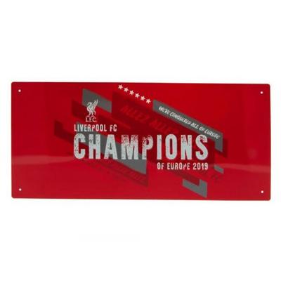 Champions Of Europe Metal Street Sign