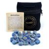 1901-Runes Natural Crystal Agate Rune Stones 25 Pieces Semi-Precious Gemstones Runic Script Engraving Energy Healing Carved