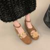 Fashion French Style Cheongsam Inner Heightening Chinese Mary Jane Women's Shoes Autumn Skirt Gentle Fairy Shoes French Evening Single