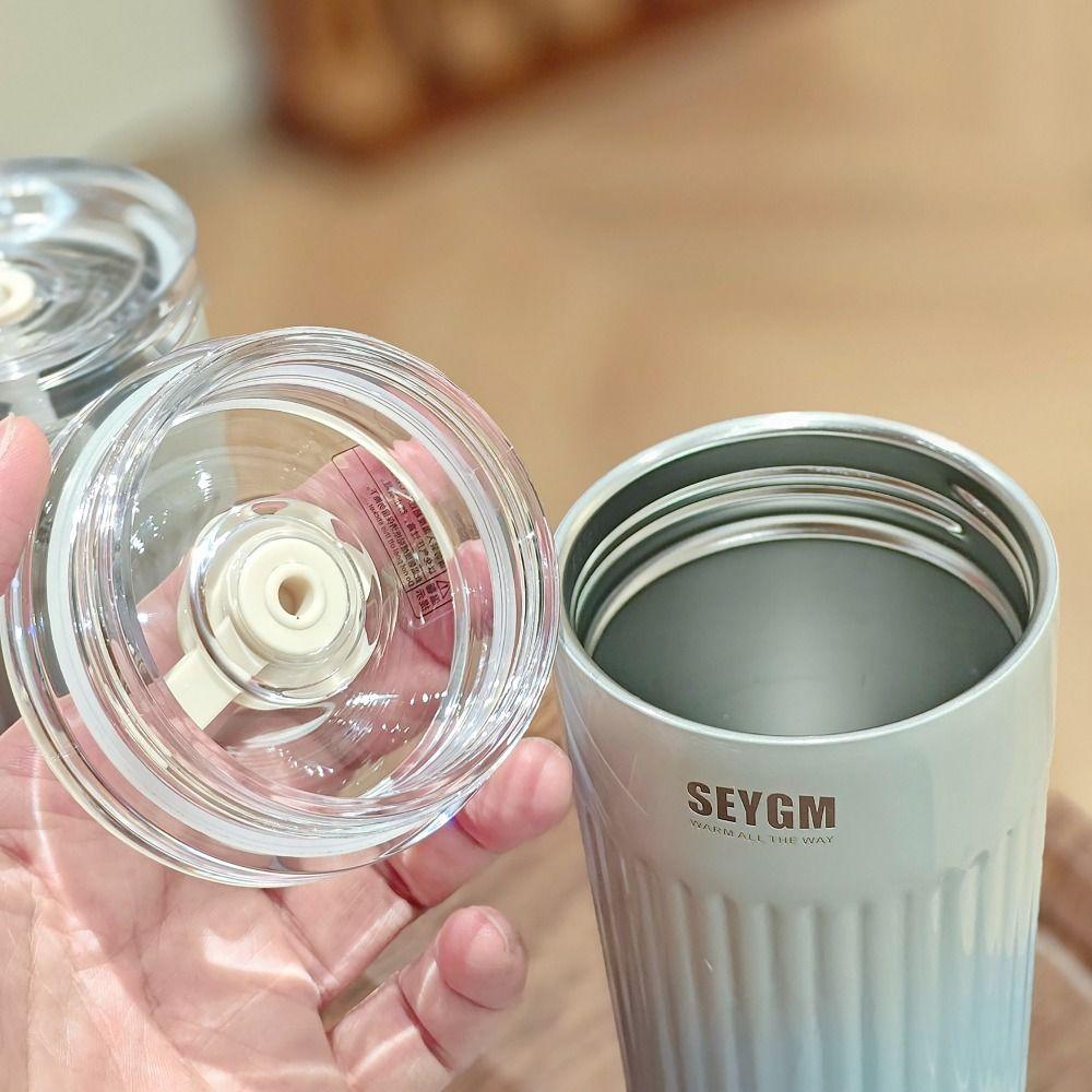 500ml Hot Cold Water Bottle 304 Stainless Steel Insulated Cup Portable Straw Cup  Outdoor