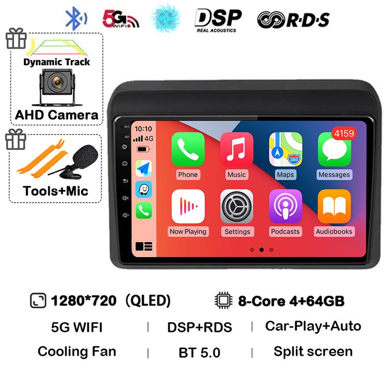 Android 14 Carplay Auto Stereo For Suzuki ERTIGA 2018 2019 2020 Car Radio Multimedia Video Player Car GPS 2 Din DVD 360 Camera