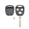 Carcasă de cheie pentru telecomandă pentru mașină cu 3 butoane cu lamă TOY43 / tampon de cauciuc și 3 micro-comutatoare potrivite pentru Toyota