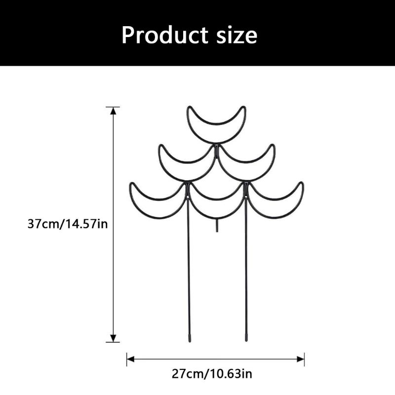 Metal Garden Stake Trellis for Potted Plant Garden Trellis for Climbing Plant Stackable Plant Trellis Indoor Outdoor