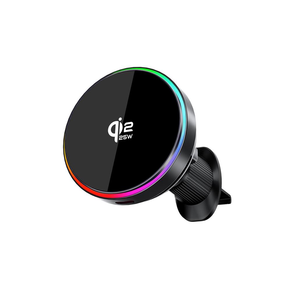 Qi 2.2 Certified Magnetic Car Phone Holder with 15W Fast Charging