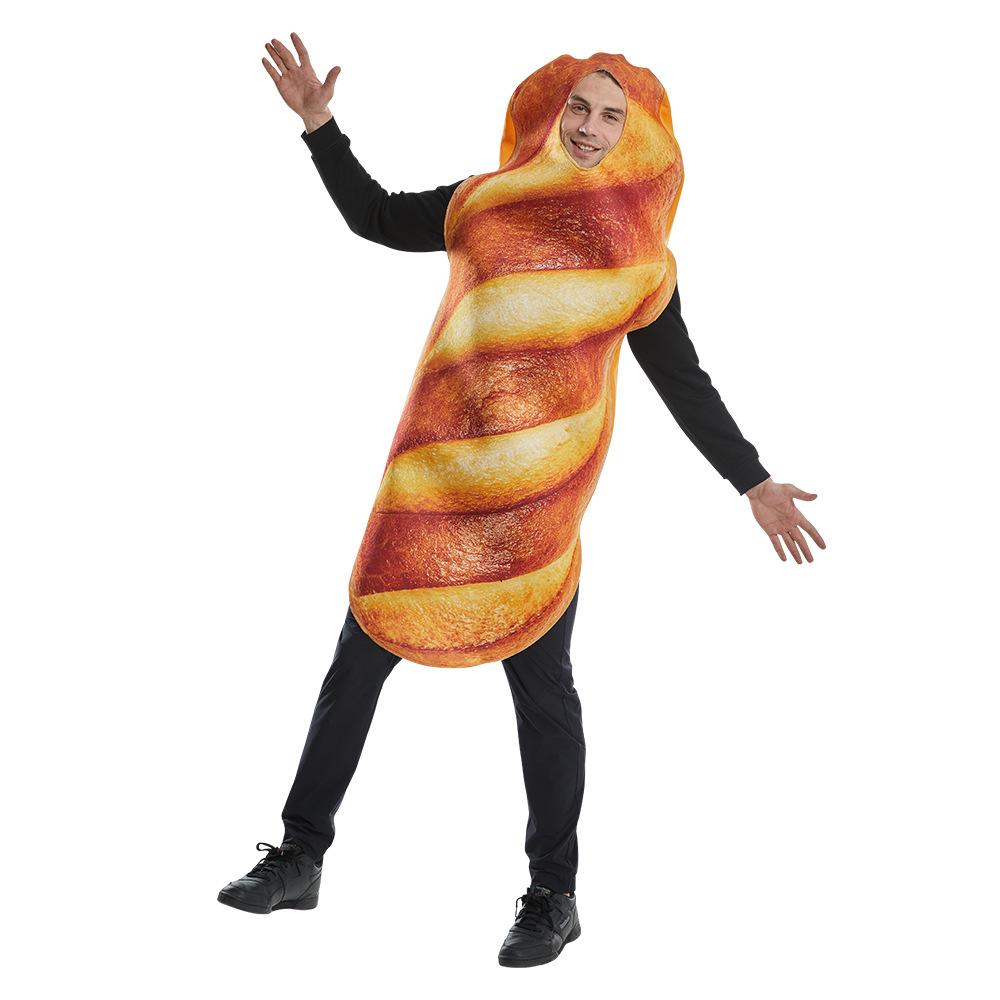 Halloween Party Costume Bread Cosplay Food Costume